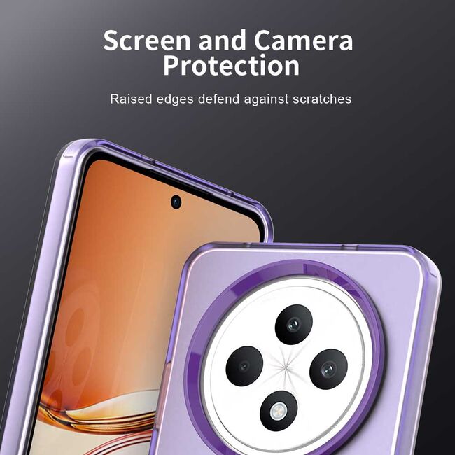 Husa premium pentru  Oppo Reno 12F, 12FS VivaShell Fusion compatibila MagSafe, Anti-Shock - Protectie Avansata Display & Camera - Design Slim și Elegant - Mov