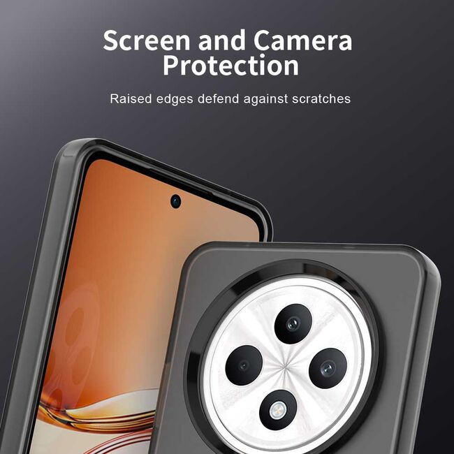 Husa premium pentru  Oppo Reno 12F, 12FS VivaShell Fusion compatibila MagSafe, Anti-Shock - Protectie Avansata Display & Camera - Design Slim și Elegant - Negru