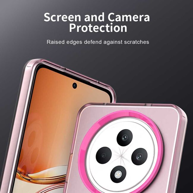 Husa premium pentru  Oppo Reno 12F, 12FS VivaShell Fusion compatibila MagSafe, Anti-Shock - Protectie Avansata Display & Camera - Design Slim și Elegant - Roz