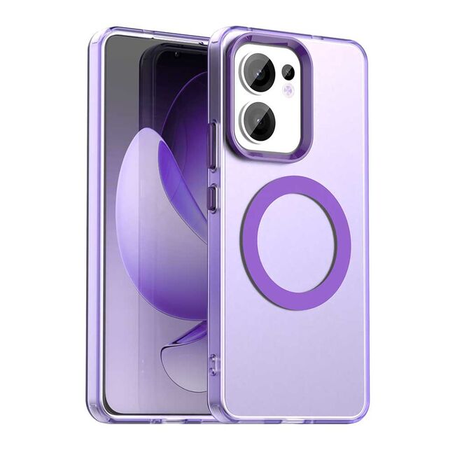 Husa premium pentru  Oppo Reno 13F, 13FS 4G, 5G VivaShell Fusion compatibila MagSafe, Anti-Shock - Protectie Avansata Display & Camera - Design Slim și Elegant - Mov