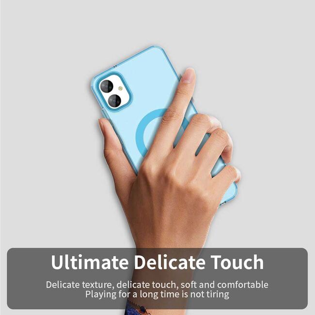Husa premium pentru  Samsung Galaxy A05 VivaShell Fusion compatibila MagSafe, Anti-Shock - Protectie Avansata Display & Camera - Design Slim și Elegant - Albastru