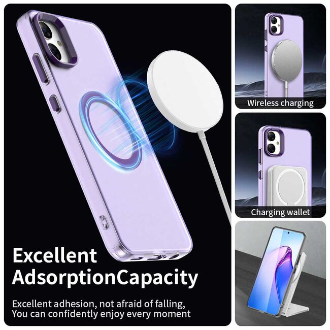 Husa premium pentru  Samsung Galaxy A05 VivaShell Fusion compatibila MagSafe, Anti-Shock - Protectie Avansata Display & Camera - Design Slim și Elegant - Mov