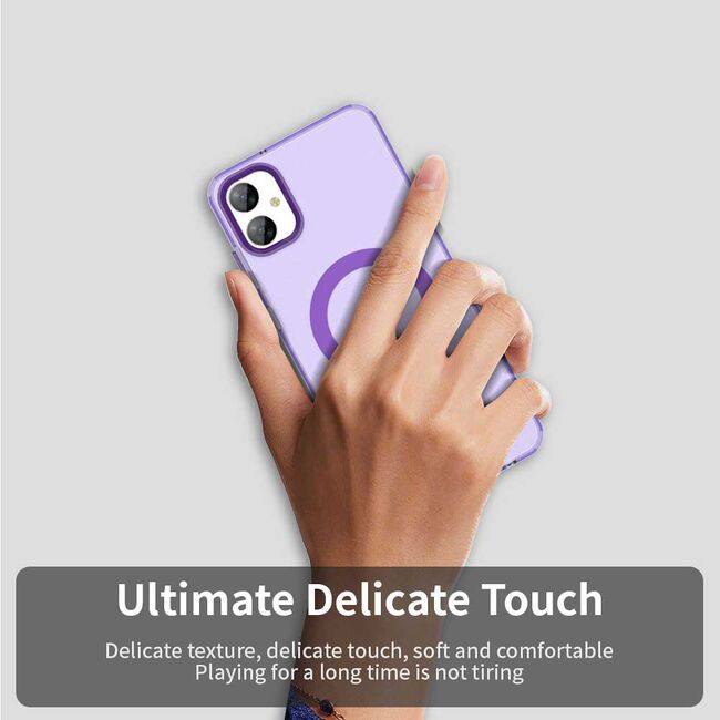 Husa premium pentru  Samsung Galaxy A05 VivaShell Fusion compatibila MagSafe, Anti-Shock - Protectie Avansata Display & Camera - Design Slim și Elegant - Mov