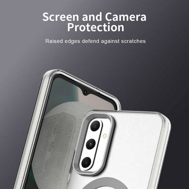 Husa premium pentru  Samsung Galaxy A05s VivaShell Fusion compatibila MagSafe, Anti-Shock - Protectie Avansata Display & Camera - Design Slim și Elegant - Alb