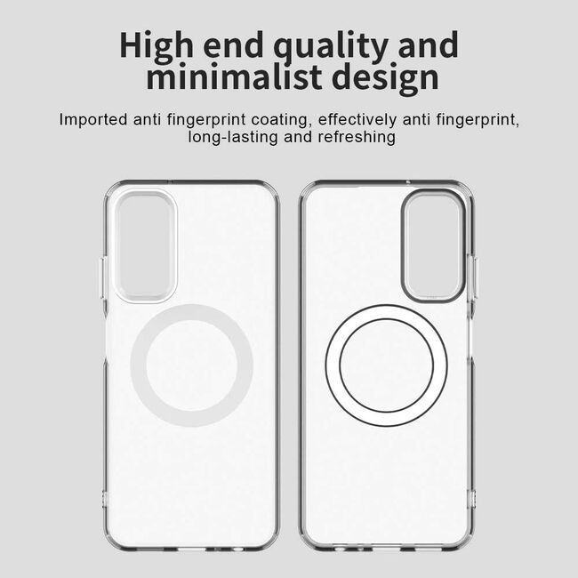 Husa premium pentru  Samsung Galaxy A05s VivaShell Fusion compatibila MagSafe, Anti-Shock - Protectie Avansata Display & Camera - Design Slim și Elegant - Alb