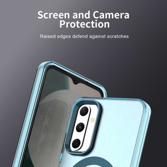 Husa premium pentru  Samsung Galaxy A05s VivaShell Fusion compatibila MagSafe, Anti-Shock - Protectie Avansata Display & Camera - Design Slim și Elegant - Albastru