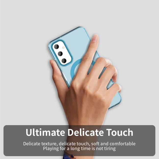 Husa premium pentru  Samsung Galaxy A05s VivaShell Fusion compatibila MagSafe, Anti-Shock - Protectie Avansata Display & Camera - Design Slim și Elegant - Albastru