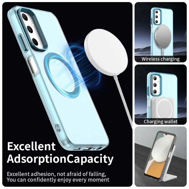 Husa premium pentru  Samsung Galaxy A05s VivaShell Fusion compatibila MagSafe, Anti-Shock - Protectie Avansata Display & Camera - Design Slim și Elegant - Albastru