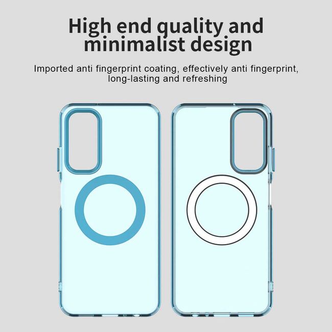 Husa premium pentru  Samsung Galaxy A05s VivaShell Fusion compatibila MagSafe, Anti-Shock - Protectie Avansata Display & Camera - Design Slim și Elegant - Albastru
