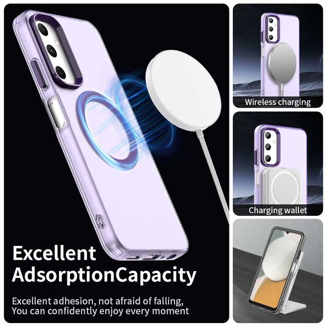 Husa premium pentru  Samsung Galaxy A05s VivaShell Fusion compatibila MagSafe, Anti-Shock - Protectie Avansata Display & Camera - Design Slim și Elegant - Mov