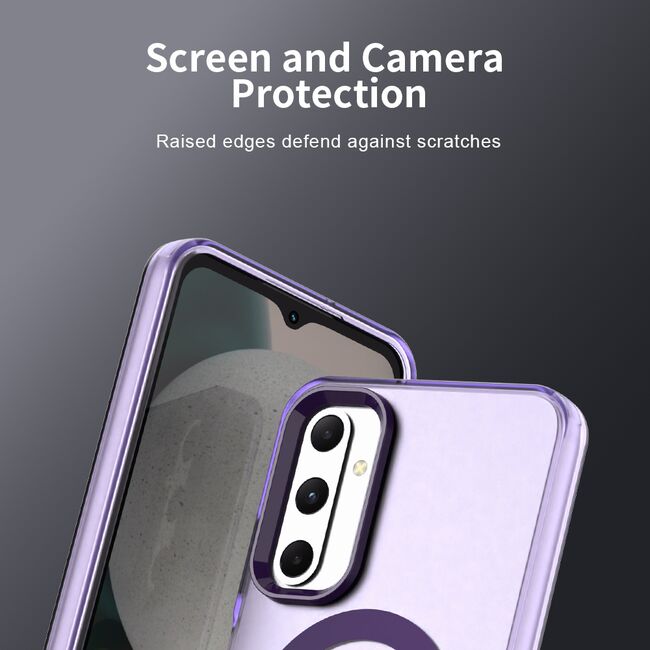 Husa premium pentru  Samsung Galaxy A05s VivaShell Fusion compatibila MagSafe, Anti-Shock - Protectie Avansata Display & Camera - Design Slim și Elegant - Mov