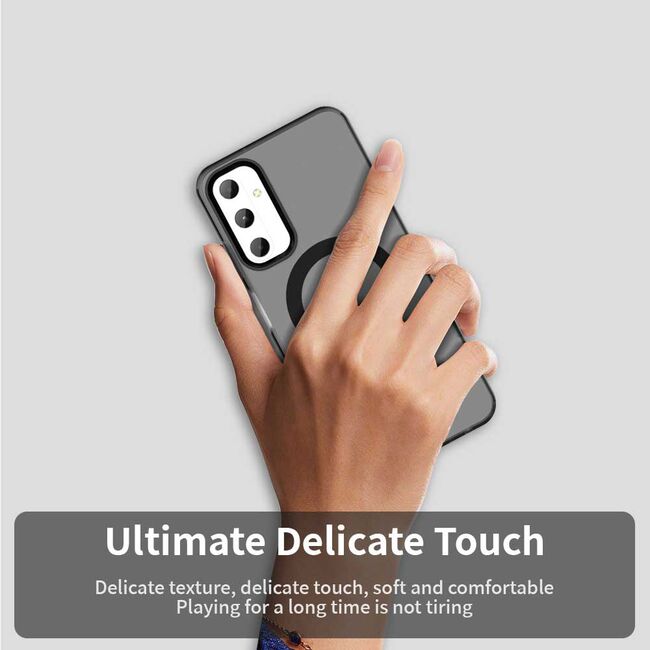 Husa premium pentru  Samsung Galaxy A05s VivaShell Fusion compatibila MagSafe, Anti-Shock - Protectie Avansata Display & Camera - Design Slim și Elegant - Negru