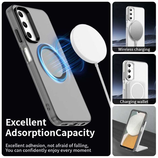 Husa premium pentru  Samsung Galaxy A05s VivaShell Fusion compatibila MagSafe, Anti-Shock - Protectie Avansata Display & Camera - Design Slim și Elegant - Negru