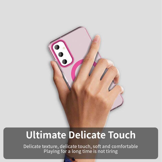 Husa premium pentru  Samsung Galaxy A05s VivaShell Fusion compatibila MagSafe, Anti-Shock - Protectie Avansata Display & Camera - Design Slim și Elegant - Roz
