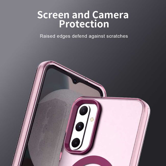 Husa premium pentru  Samsung Galaxy A05s VivaShell Fusion compatibila MagSafe, Anti-Shock - Protectie Avansata Display & Camera - Design Slim și Elegant - Roz