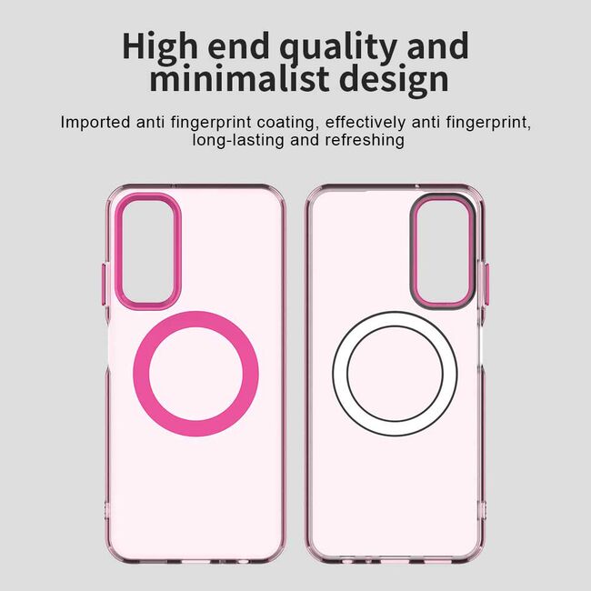 Husa premium pentru  Samsung Galaxy A05s VivaShell Fusion compatibila MagSafe, Anti-Shock - Protectie Avansata Display & Camera - Design Slim și Elegant - Roz