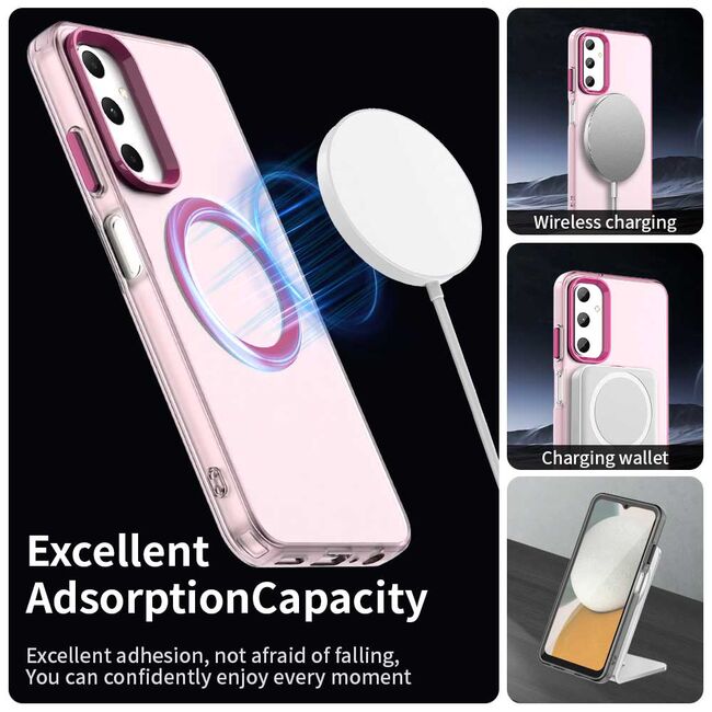 Husa premium pentru  Samsung Galaxy A05s VivaShell Fusion compatibila MagSafe, Anti-Shock - Protectie Avansata Display & Camera - Design Slim și Elegant - Roz