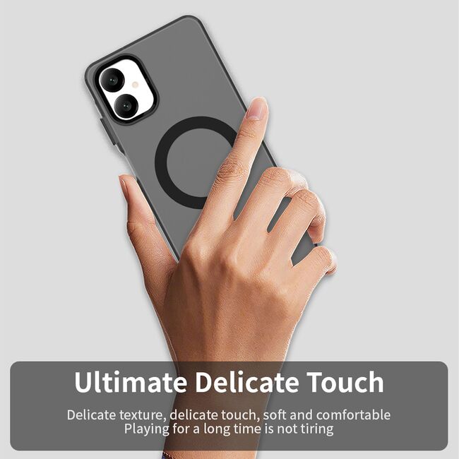 Husa premium pentru  Samsung Galaxy A06 VivaShell Fusion compatibila MagSafe, Anti-Shock - Protectie Avansata Display & Camera - Design Slim și Elegant - Negru