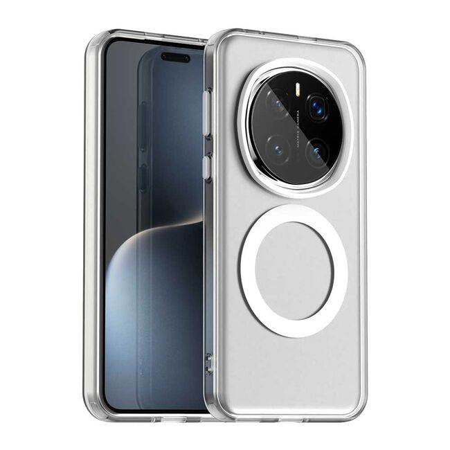 Husa premium pentru Honor Magic 7 Pro VivaShell Fusion compatibila MagSafe, Anti-Shock - Protectie Avansata Display & Camera - Design Slim și Elegant - Alb