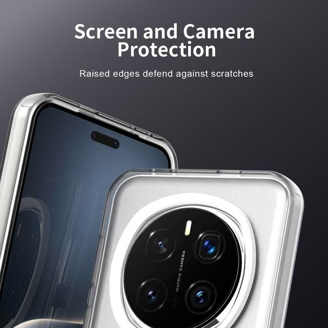 Husa premium pentru Honor Magic 7 Pro VivaShell Fusion compatibila MagSafe, Anti-Shock - Protectie Avansata Display & Camera - Design Slim și Elegant - Alb