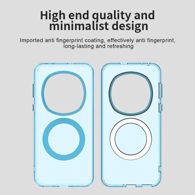 Husa premium pentru Honor Magic 7 Pro VivaShell Fusion compatibila MagSafe, Anti-Shock - Protectie Avansata Display & Camera - Design Slim și Elegant - Albastru