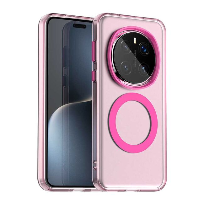 Husa premium pentru Honor Magic 7 Pro VivaShell Fusion compatibila MagSafe, Anti-Shock - Protectie Avansata Display & Camera - Design Slim și Elegant - Roz