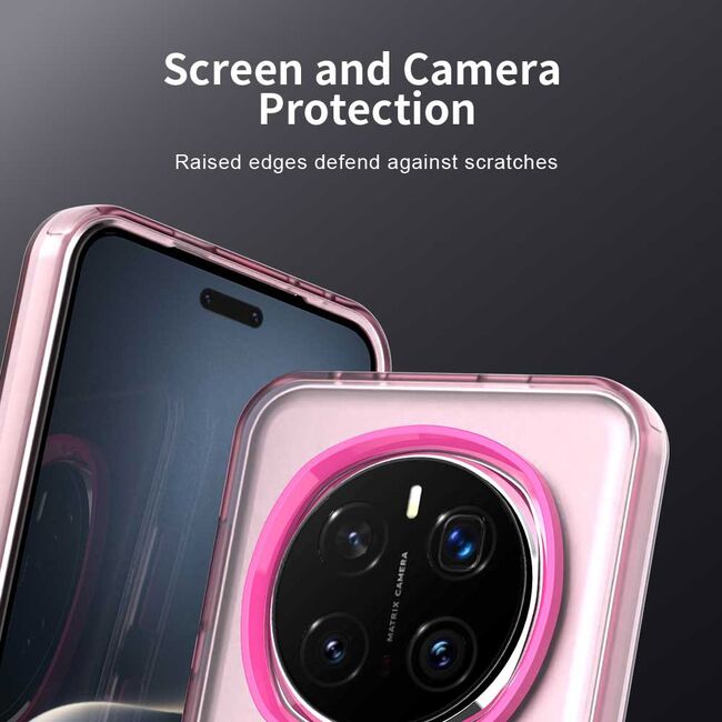 Husa premium pentru Honor Magic 7 Pro VivaShell Fusion compatibila MagSafe, Anti-Shock - Protectie Avansata Display & Camera - Design Slim și Elegant - Roz