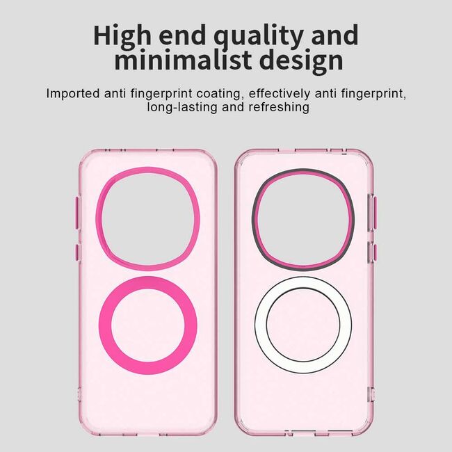 Husa premium pentru Honor Magic 7 Pro VivaShell Fusion compatibila MagSafe, Anti-Shock - Protectie Avansata Display & Camera - Design Slim și Elegant - Roz