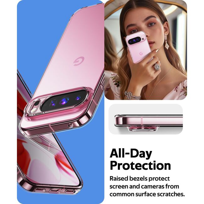 Husa pentru  Google Pixel 10 Pro XL, Anti-Shock 1.5mm, cu protectie lentile, Transparent