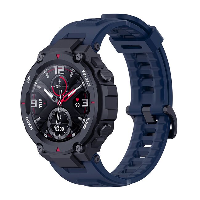 Curea pentru smartwatch Amazfit T-Rex / T-Rex Pro - Quickfit din silicon - Albastru