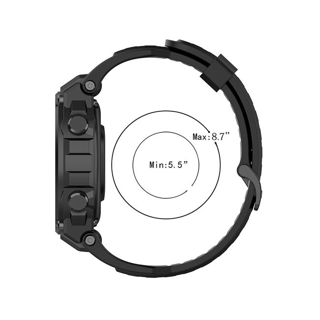 Curea pentru smartwatch Amazfit T-Rex / T-Rex Pro - Quickfit din silicon - Albastru