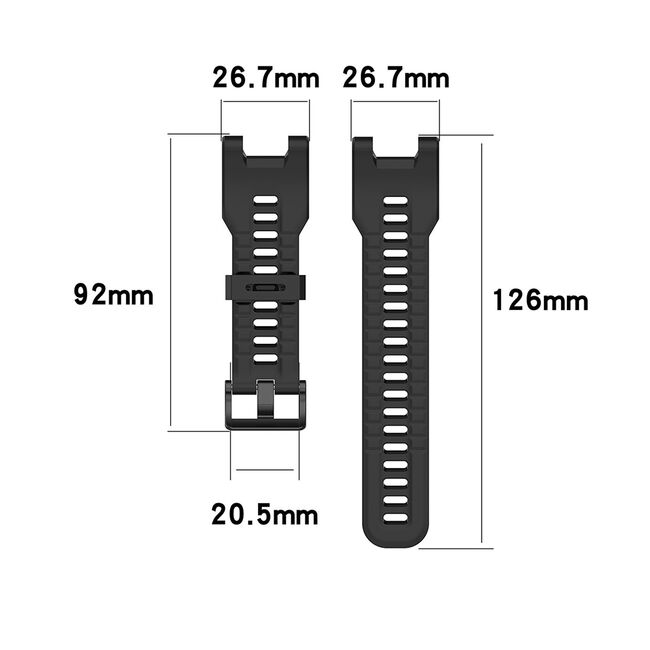 Curea pentru smartwatch Amazfit T-Rex / T-Rex Pro - Quickfit din silicon - Albastru