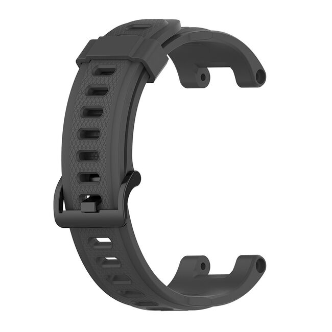 Curea pentru smartwatch Amazfit T-Rex / T-Rex Pro - Quickfit din silicon - Gri inchis