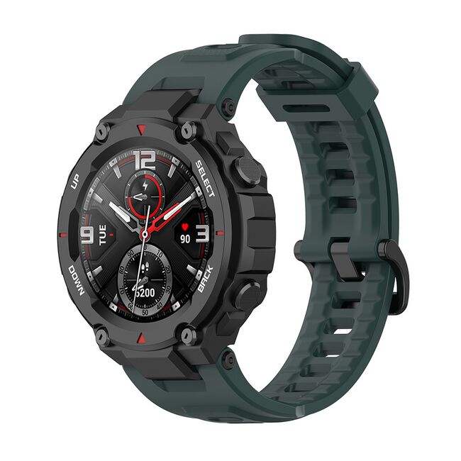 Curea pentru smartwatch Amazfit T-Rex / T-Rex Pro - Quickfit din silicon - Verde