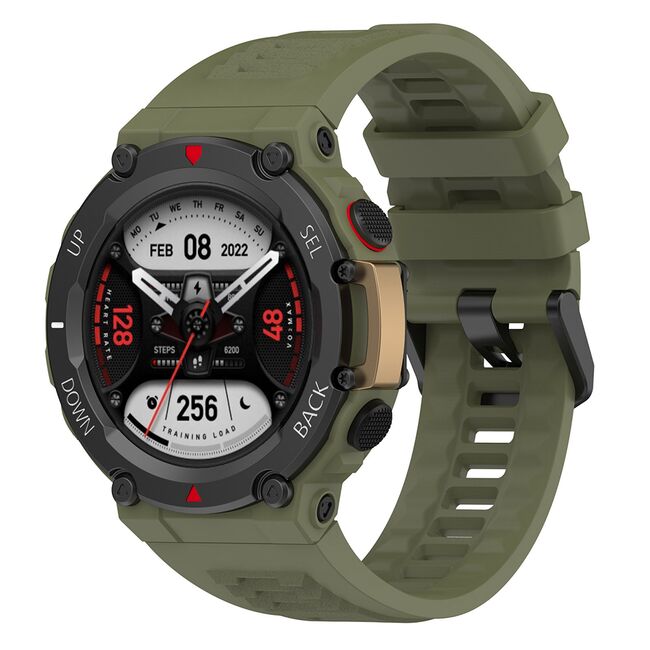 Curea pentru smartwatch Amazfit T-Rex 2 / 2 Ocean Blue - Quickfit din silicon - Verde