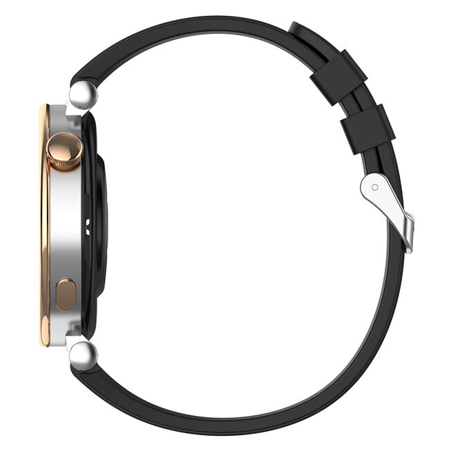 Curea pentru smartwatch Huawei Watch GT 4 (41mm)/W1/Honor Watch S1/Garmin Venu 2S/Vivoactive 4S - Quickfit din silicon - latime 18 mm - Bordeaux