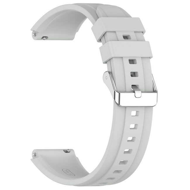 Curea pentru smartwatch Huawei Watch GT 4 (41mm)/W1/Honor Watch S1/Garmin Venu 2S/Vivoactive 4S - Quickfit din silicon - latime 18 mm - Gri