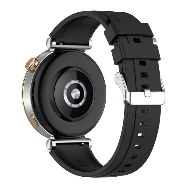 Curea pentru smartwatch Huawei Watch GT 4 (41mm)/W1/Honor Watch S1/Garmin Venu 2S/Vivoactive 4S - Quickfit din silicon - latime 18 mm - Gri