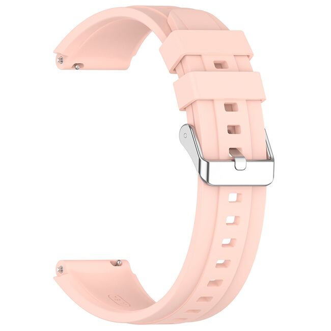 Curea pentru smartwatch Huawei Watch GT 4 (41mm)/W1/Honor Watch S1/Garmin Venu 2S/Vivoactive 4S - Quickfit din silicon - latime 18 mm - Roz