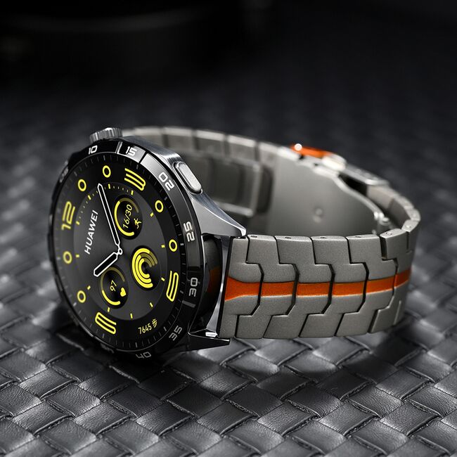 Curea pentru smartwatch Huawei Watch GT 4 (46mm) / GT 4 Pro (46mm) / GT 2 (46mm)/GT 2 Pro/GT 3 Pro (46mm)/Ultimate - Quickfit din otel inoxidabil - Argintiu