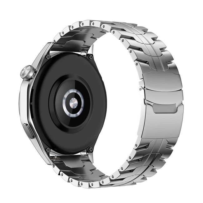 Curea pentru smartwatch Huawei Watch GT 4 (46mm) / GT 4 Pro (46mm) / GT 2 (46mm)/GT 2 Pro/GT 3 Pro (46mm)/Ultimate - Quickfit din otel inoxidabil - Argintiu