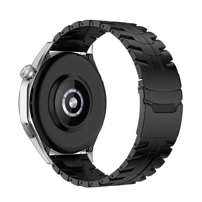 Curea pentru smartwatch Huawei Watch GT 4 (46mm) / GT 4 Pro (46mm) / GT 2 (46mm)/GT 2 Pro/GT 3 Pro (46mm)/Ultimate - Quickfit din otel inoxidabil - Negru