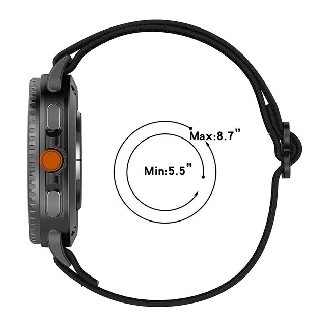 Curea pentru smartwatch Samsung Galaxy Watch 8 40mm/ Watch 8 44mm / Watch 8 Classic - Quickfit din material textil - Maro
