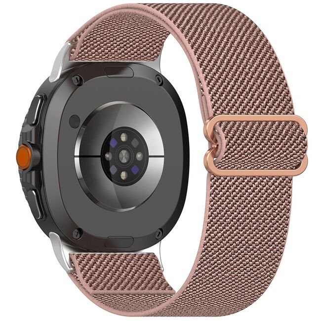 Curea pentru smartwatch Samsung Galaxy Watch 8 40mm/ Watch 8 44mm / Watch 8 Classic - Quickfit din material textil - Roz