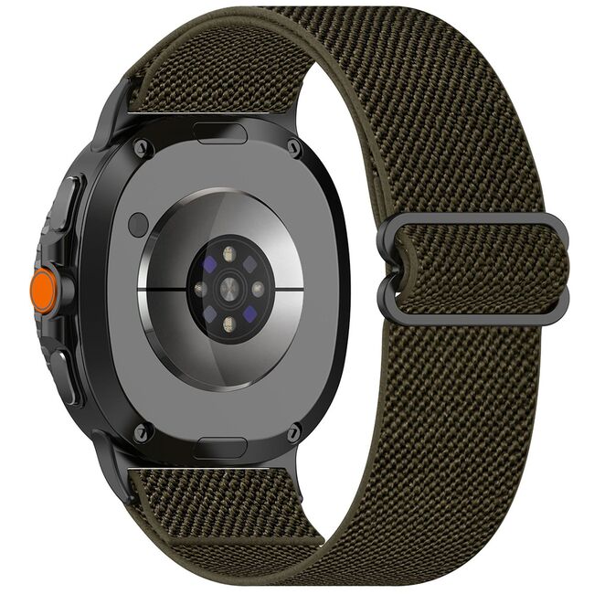 Curea pentru smartwatch Samsung Galaxy Watch 8 40mm/ Watch 8 44mm / Watch 8 Classic - Quickfit din material textil - Verde inchis