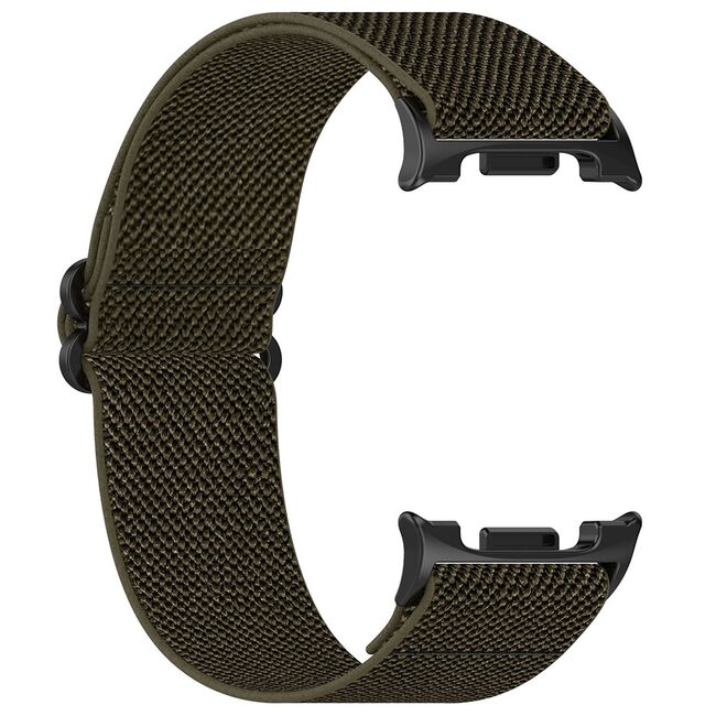 Curea pentru smartwatch Samsung Galaxy Watch 8 40mm/ Watch 8 44mm / Watch 8 Classic - Quickfit din material textil - Verde inchis