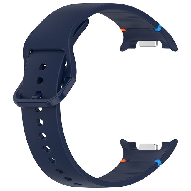 Curea pentru smartwatch Samsung Galaxy Watch 8 40mm/ Watch 8 44mm / Watch 8 Classic - Quickfit din silicon- Albastru inchis