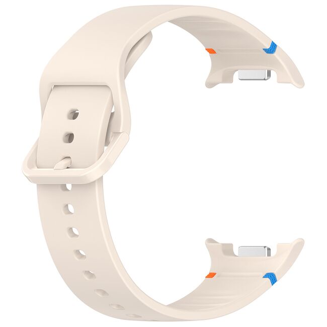 Curea pentru smartwatch Samsung Galaxy Watch 8 40mm/ Watch 8 44mm / Watch 8 Classic - Quickfit din silicon- Crem