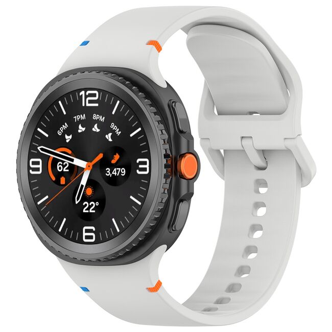 Curea pentru smartwatch Samsung Galaxy Watch 8 40mm/ Watch 8 44mm / Watch 8 Classic - Quickfit din silicon- Gri