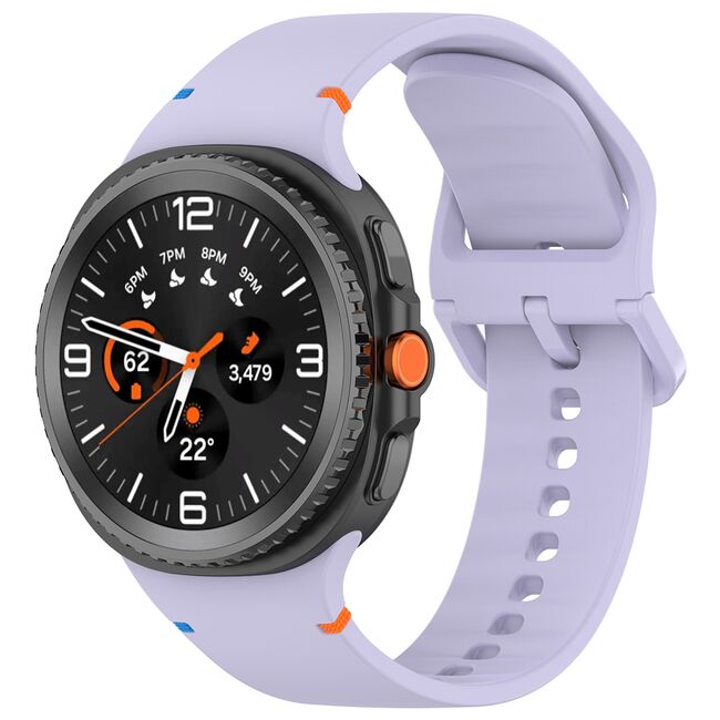 Curea pentru smartwatch Samsung Galaxy Watch 8 40mm/ Watch 8 44mm / Watch 8 Classic - Quickfit din silicon- Lavanda
